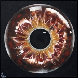Irismalerei II, Acryl und Mischtechnik auf Leinwand;
30 x 30 cm;